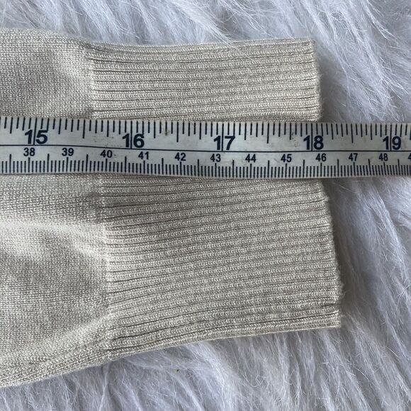 14th & Union Cardigan Sz L Sweater Sand Birch Button Up Knit Career Work Casual - Picture 10 of 10